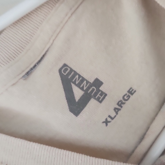 4 Hunnid crop top size XL Graphic tshirt note has spots and light pilling - Picture 4 of 8